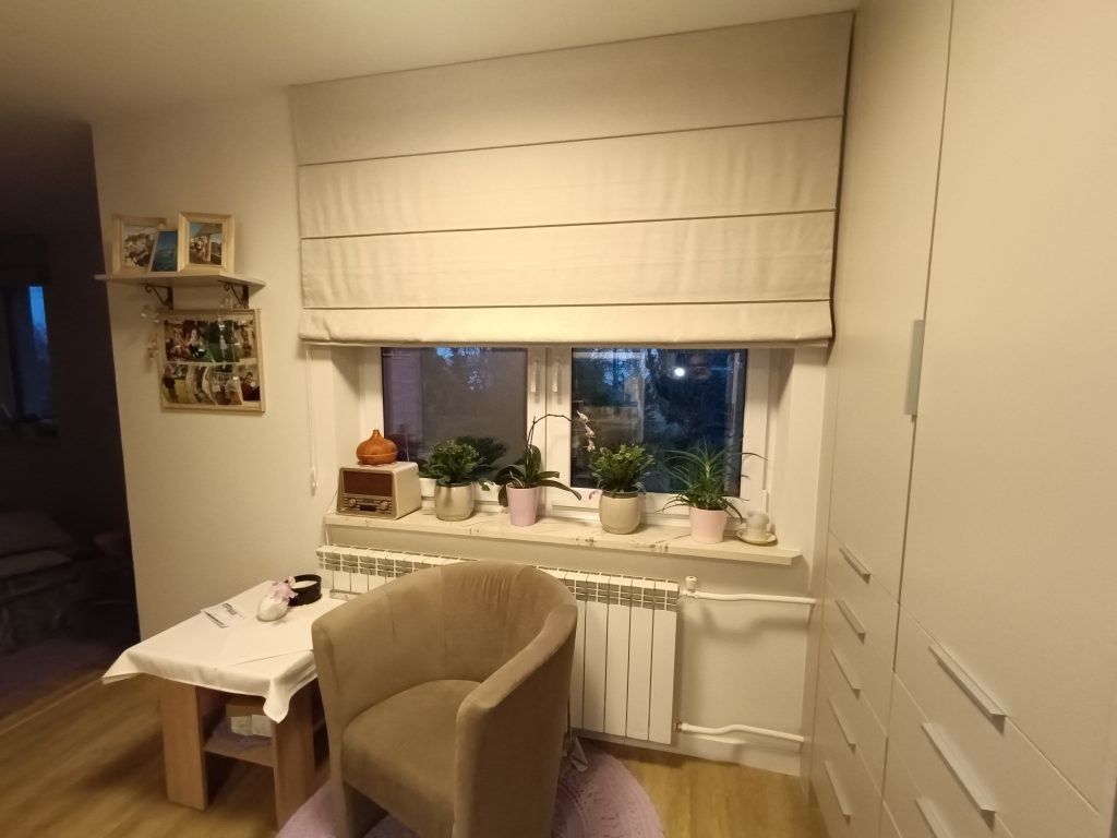 Roleta rzymska w salonie - Jaworze