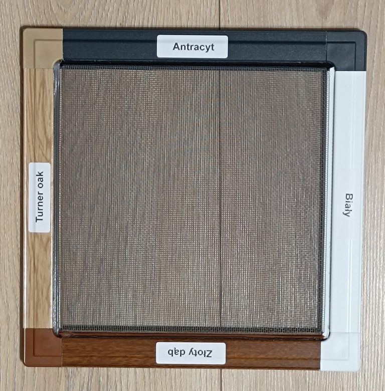 Kolory uszczelki i ram moskitier produkowanych przez Boggi-Okna
